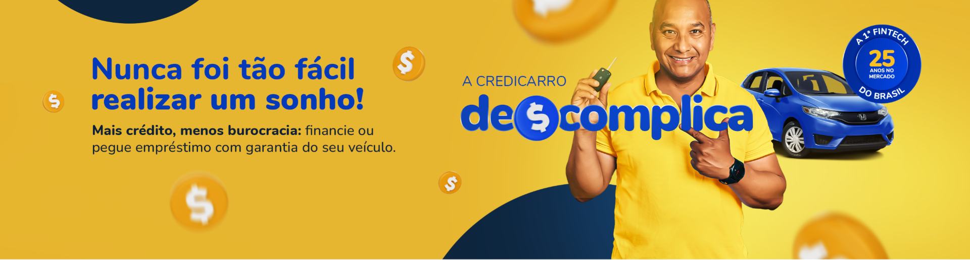 Banner de boas-vindas Credicarro